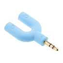 2Pack 3.5mm Stereo Audio Y-Splitter 2 Female to 1 Male Cable Connector Adapter