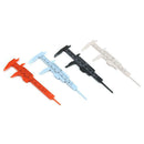 1pc 0-80mm Double Scale Plastic Vernier Caliper Student Measuring Ruler