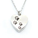 Pet Heart Urn Necklace for Ashes - Cremation Jewelry Keepsake Memorial Penda Kw