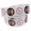 500Pcs/roll Floral Thank You Stickers seal label scrapbooking Xmas New Year Gif@