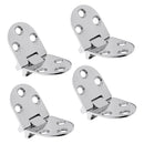 4pcs Polished 316 Stainless Steel Marine Boat Flush Strap Hinge Door Hinge