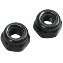 M3x0.5mm Zinc Plated Nylon Insert Hex Lock Nuts Black 100pcs Q6N8