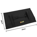 Yileqi Multifunction Canvas Folding Wrench Bag Tool Roll Storage Pocket Too