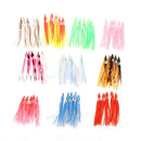 50pcs Random Mixed Color 3.5 "Octopus Bait 10 Colors Fishing Lure