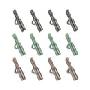 60 Set Carp Fishing Tackle Kit Heavy Duty Tail Silicone Safety Lead Clips