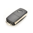 2 Button Folding Car Remote Flip Key Shell Cover For  GOLF MK4 BORA Uncut nME