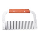 2 Pieces Straight Wavy Wax Vegetable Dough Soap Cutter Loaf Cake Potato Slicer