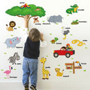 Children's early education stickers animal English REMOVABLE STICKE_
