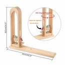 Wood Leathercraft Hand Stitching Pony Leather Craft Lacing Sewing DIY Table C4V9