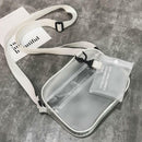 Women PVC Jelly Transparent Shoulder Crossbody Bag Girl Messenger Clutch Handbag
