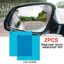 2Pcs Car Rearview Mirror Waterproof Membrane Anti-glare Anti-Fog Film St PCY