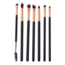 7pcs Wood Handle Eyeshadow Foundation Loose Powder Brush Makeup Brushes Set A