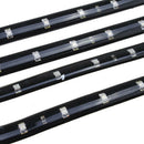 Blue 4pcs 30CM/15 LED Car Motors Truck Flexible Strip Light Waterproof 12V A