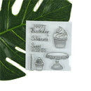 Happy birthday cake stamps seal scrapbooking album card decor diary diy craft  Z
