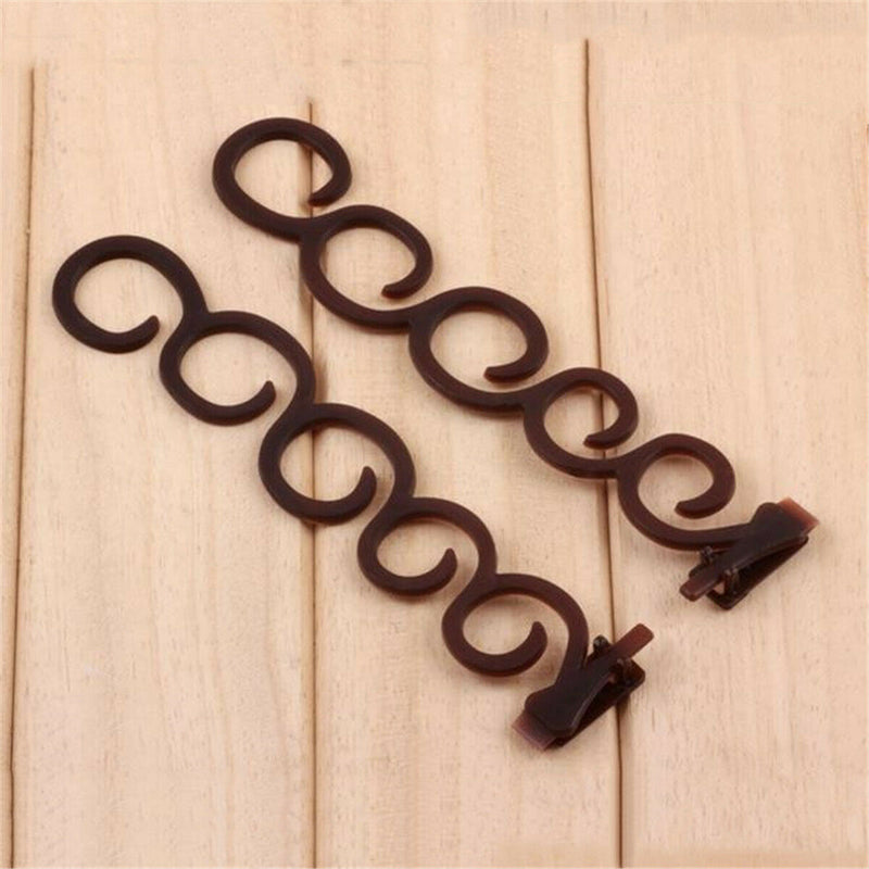 2pcs Magic Twist Styling Hair Braider Braid Roller Tool Holder Clip DIY French