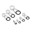 14x Fishing Rod Guide Tips Repair Rings Eyes Sea Pole Casting Rod Guide Kit