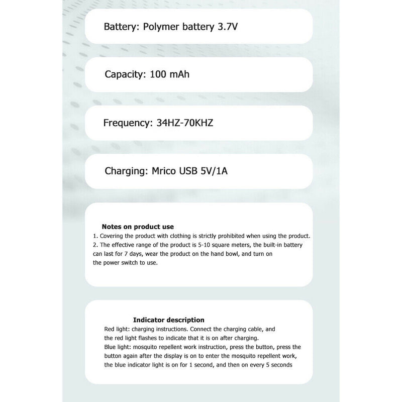 Q2 Ultrasonic Mosquito Repellent Watch Anti Pest Bug Drive Bracelet (White)