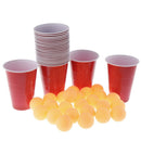 Crazy Fun Game   Pong Beer Balls Set Includes 24 Cups+24 Balls, Compact Plastic
