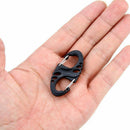 10 Pcs Practical Outdoor Sports 8-Shaped Small Carabiner Snap Metal + Plast S7V6