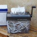 1X(New Mini Desktop Paper Shredder Manual Paper Cutting Machine