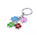 Lucky Four Leaf Clover Keychain Metal Keyring Green Shamrock Women Men GiftsMOA