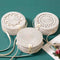New White Round Rattan Bags For Women Boho Beach Crossbody Bag Straw Handma P2E3