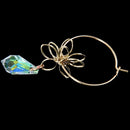 Crystal Water Drop Ring Earrings Are Not Easy To Fall Off, Flowers, Ladies,
