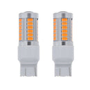 7443, T20 Led Bulbs Amber Yellow 900 Lumens Super Bright Turn Signals Light W2E4