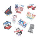 50pcs Set Trump Biden Bumper Memes Stickers WILL YOU SHUT UP DeSEAU