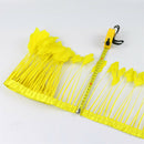 15-20cm Yellow Feather Fringe Trim Sewing Edge Crafts Garment Decors 2m