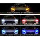 2xFlexible Tube LED Strips Daytime Turn Signal Lights 45cm Red+Yellow