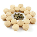 20Pcs 33Mm Round Wooden Cabinet Knob Cabinet Drawer Drawer Door Handle Furn