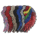 14 pcs sequins angel wings DIY embroidery ironing Stickers DecalsB Bj