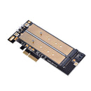 2 Port Ngff M.2 B & M Key To Pci-E 4X Adapter Card Pci-E Riser Sata To Pci-