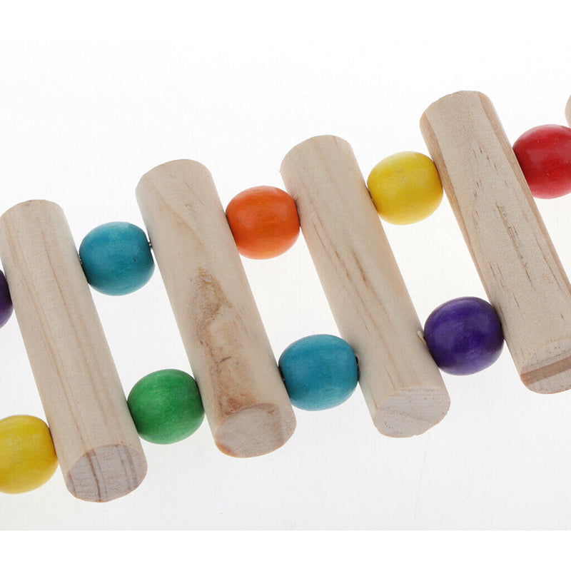 3 Pack Wooden Parrot Toys Hanging Cage For Pets