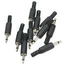 10pcs 3.5mm 1/8" Male Mono Jack Plug Audio Solder Connector DIY Supplies SDZFAS
