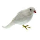 Small Artificial Bird Feather Realistic Sparrow Garden Tree Ornament 15cm