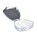 1PCS Portable Pill Box Folding Metal Pill Case Medicine Organizer Randomly3C