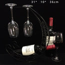 1X(Creative Wine Rack Hanging Wine Glass Holder Pirate Ship Shape Bar Wine
