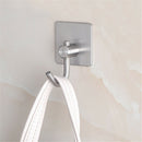 Stainless Steel Self Adhesive Clothes Bag Hooks Bathroom Kitchen Towel Rack ^