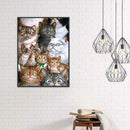 5D DIY Diamond Painting Cat Cross Stitch Embroidery Mosaic Kit Needlework