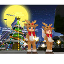 Santa Reindeer Antler Hat Deer Horn Christmas Cap Free  New Gift Xm