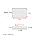 Iron 4 String Guitar Bridge Baseplate for Bass Guitar Replacement Parts