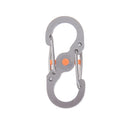 8 Word Buckle Locking Carabiner Anti-lost Keychain Outdoor Camping Equipment 3C