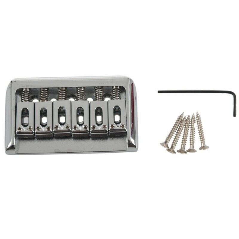 Musiclily 6 String Non-tremolo Hardtail Electric Guitar Bridge Saddle for