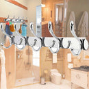 Single Rod Hooks 45Cm Wall Coat Hanger Bathroom Cloth Towel Rack Holders Ki J3J6