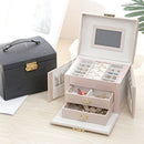 Casegrace Multi-Function Storage Box Leather Jewelry Organizer Multi-Layer