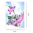Flower Umbrella 5D Diamond DIY Painting Cross Stitch Kit Home Decor Craft A