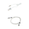 USB Android Charging Cord TPE Data Sync Quick Charger Cable White+ Nylon Braided