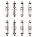 8x 1/4-Inch To 3/8-Inch Spigot Threaded Screw Adapter For Studio Light Stand
